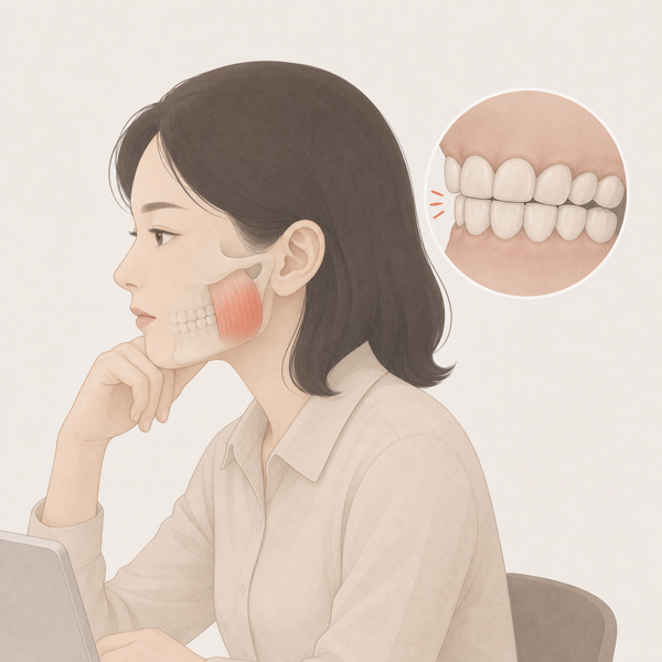 각성 이갈이 의료 일러스트