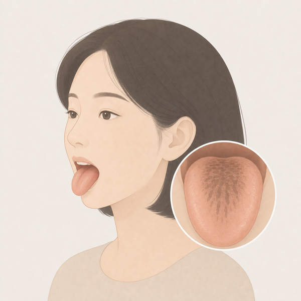 흑모설 의료 일러스트