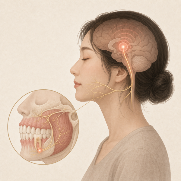 중추성 통증 의료 일러스트