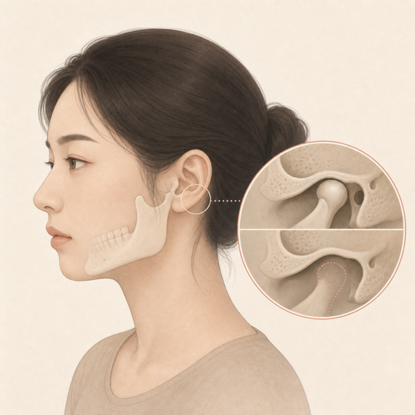 하악과두 무형성 의료 일러스트