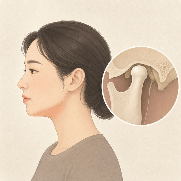 하악과두 과형성 의료 일러스트
