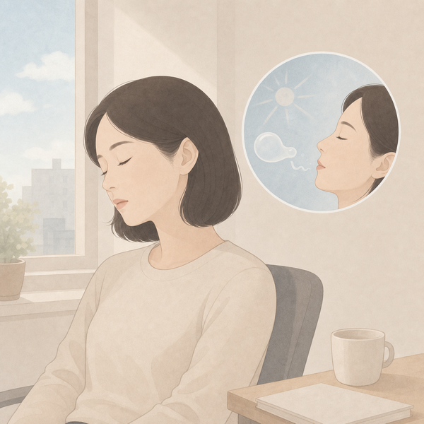 주간 졸림 의료 일러스트