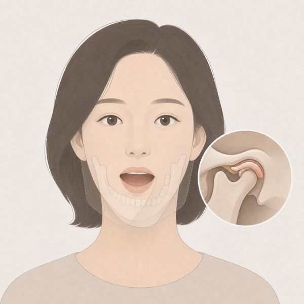 개구 편위 의료 일러스트