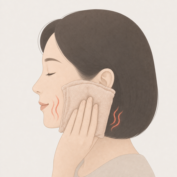 온습열 치료 의료 일러스트