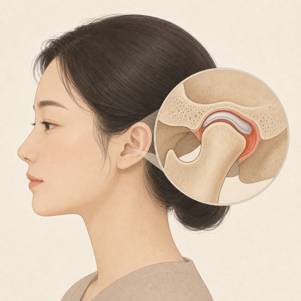 턱관절 관절염 의료 일러스트
