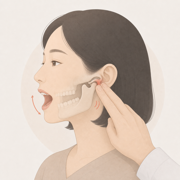 턱관절 분석검사 의료 일러스트
