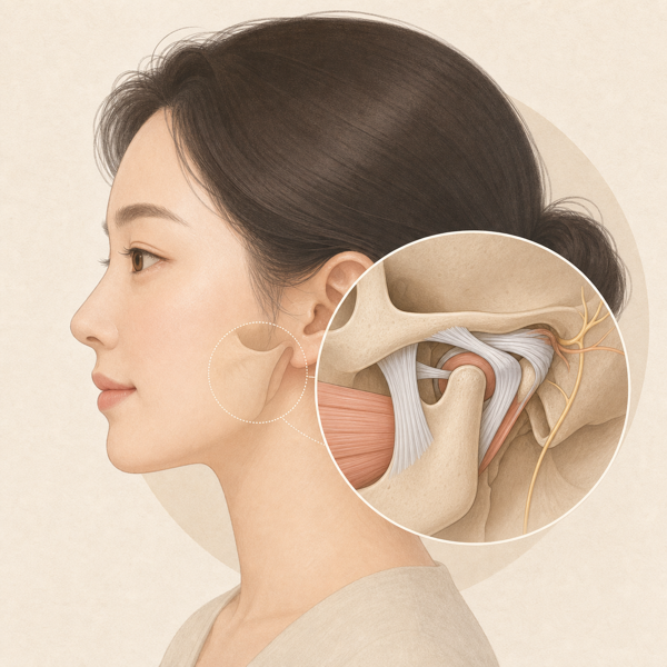 턱관절 인대 의료 일러스트