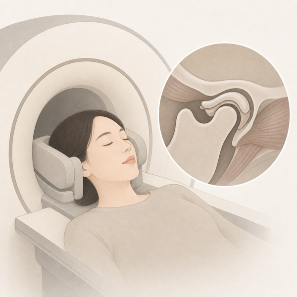 턱관절 MRI 의료 일러스트