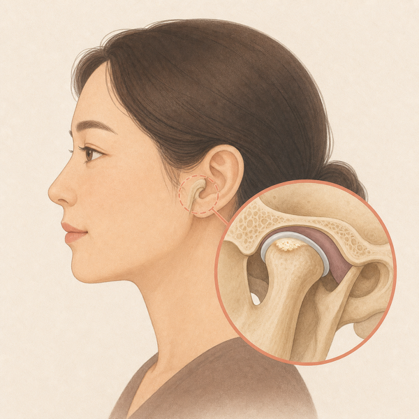 턱관절 골괴사 의료 일러스트