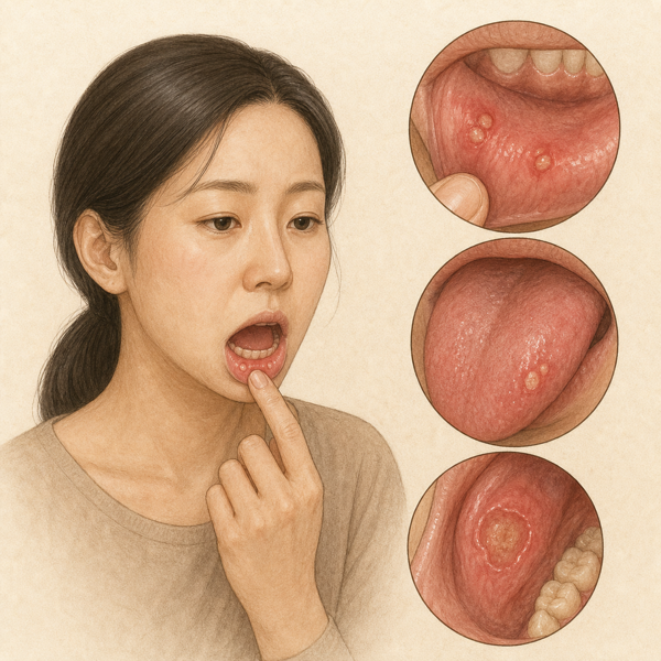베체트병 의료 일러스트