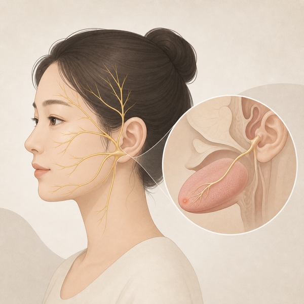 안면신경 의료 일러스트