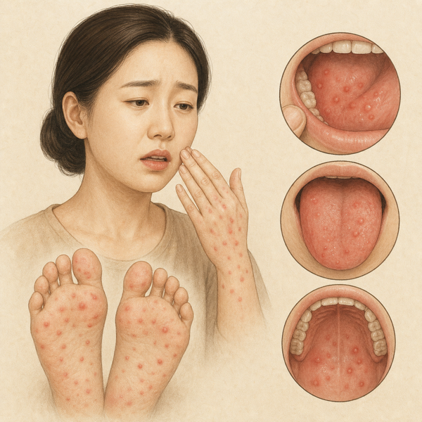 수족구병 의료 일러스트