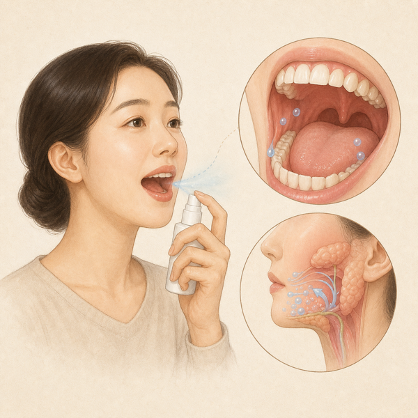 구강보습제 의료 일러스트