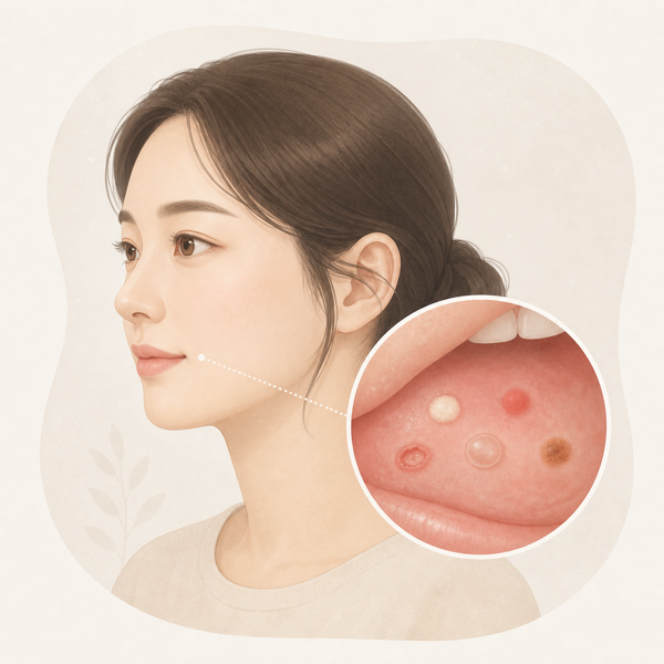 구강점막질환 의료 일러스트