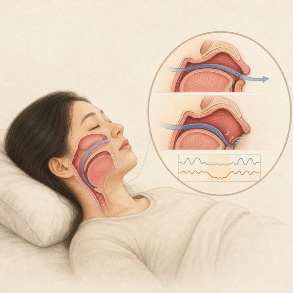 수면다원검사 의료 일러스트