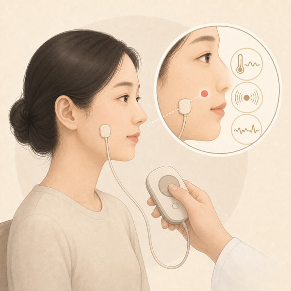 정량감각검사 의료 일러스트