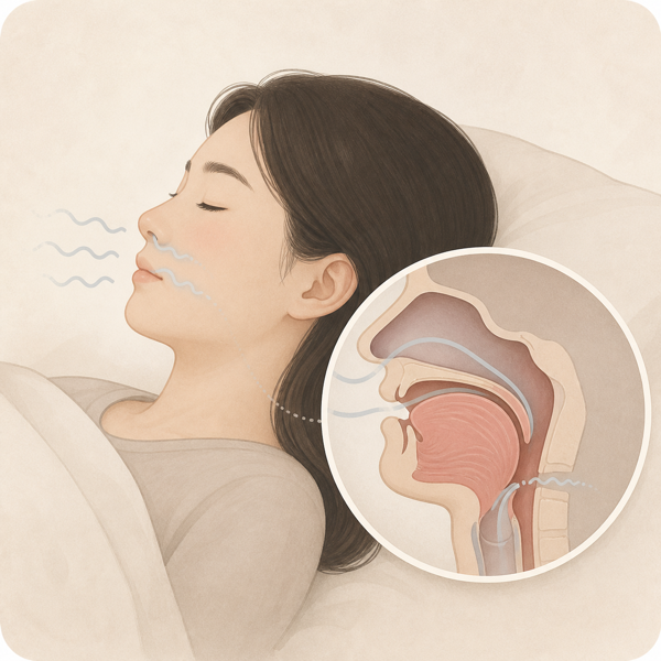 수면무호흡증 의료 일러스트