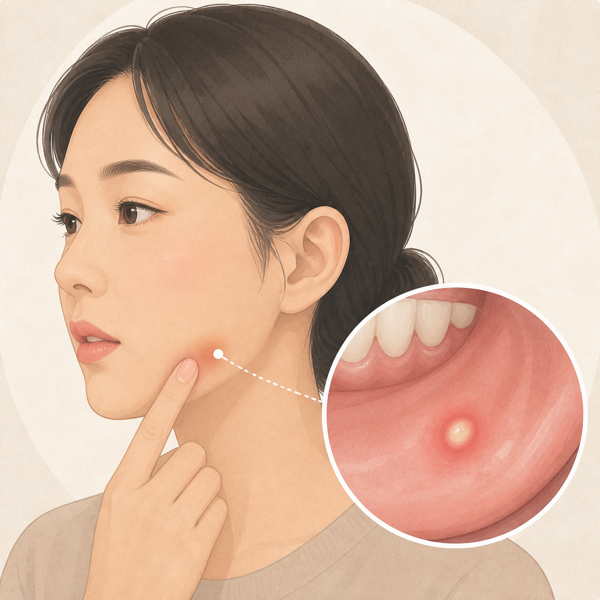 구내염 의료 일러스트