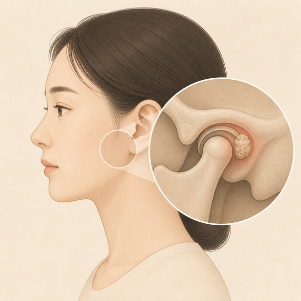 턱관절 종양 의료 일러스트