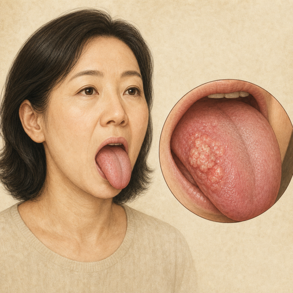 설암 의료 일러스트